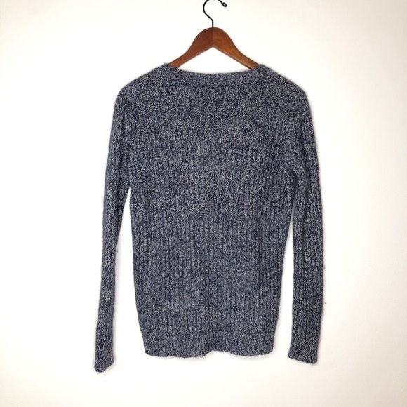 Manoush Embroidered Lips Sweater Blue Xsmall - Picture 2 of 6